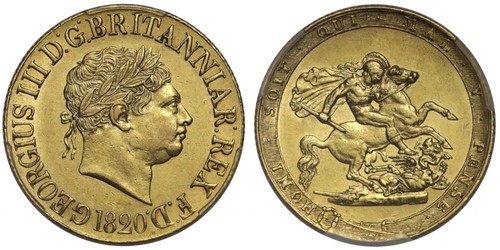 George iii 1820 - 1820, sovereign