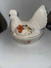 Kernewek Cornwall Pottery Hen Storage For Eggs 