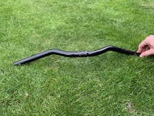 Push Bike handlebars 57cm wide steel risers (black)