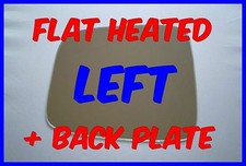 JEEP CHEROKEE LIBERTY 01-07 WING MIRROR GLASS FLAT HEATED + BACKING PLATE LEFT