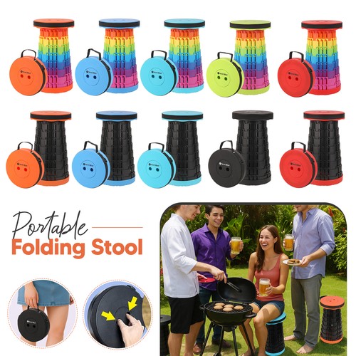 Retractable folding stool - retractable,