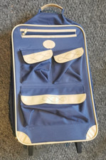 Suitcase La Maison Du Voyage Blue Wheeled Travel/Shopping Bag Extendable Handle