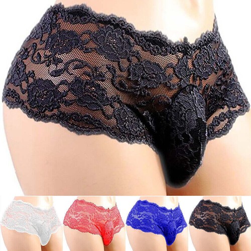 Mens sexy lace thong - lace, g-string