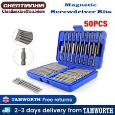 50pcs Magnetic Screwdriver Bits with Case Fit for Dewalt/Makita/Drill Tools NEW