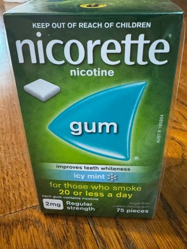 Nicorette nicotine chewing - nicotine,