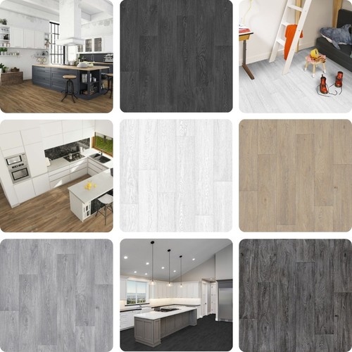 Vinyl flooring lino - vinyl, oak