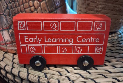 Elc wooden double decker - double, bus