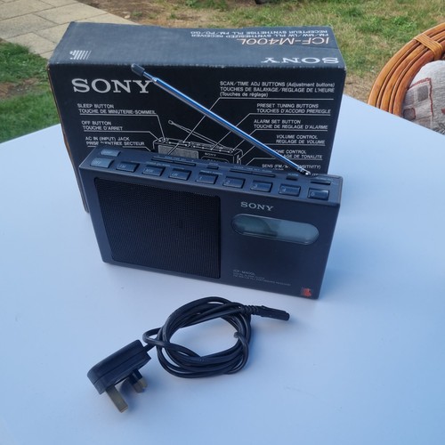 Boxed vintage sony icf - ,