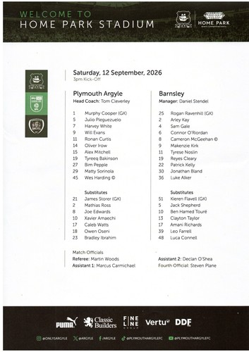 Plymouth argyle barnsley - plymouth,