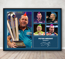 Peter Wright Darts Signed