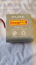 Pure Evoke Genuine ChargePAK Model E1 3.7V 8800mAh  PLUS CHARGER / MAINS CABLE