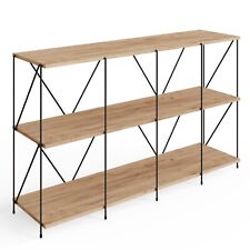 Oak Cube Storage Shelving Unit Bookcase Storage 3 Tier Unit