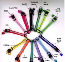 Safety Release Cat Kitten Collar Quick Release Reflective Bell Hi Vis Adjustable