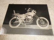 Large Vintage Film Negative Old Motorcycle 10x13"