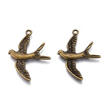 Bronze Bird Charms Tibetan