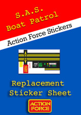 Action Force SAS Boat Patrol Sticker Sheet Vintage Replacement Palitoy