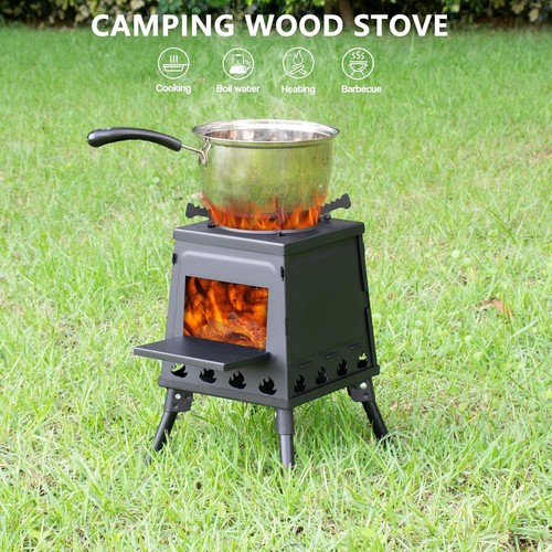 Wood burning camp stove - camp,