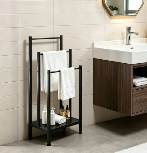 H100cm free standing - free, towel