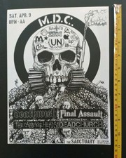 Hardcore Punk Gig Poster Flyer Bundle X5 Detroit Hardcore Final Assault Artwork