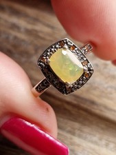 Sterling silver opal & red