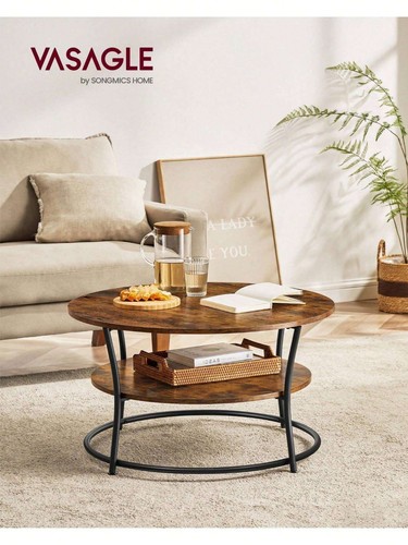 Round coffee table - coffee, table,