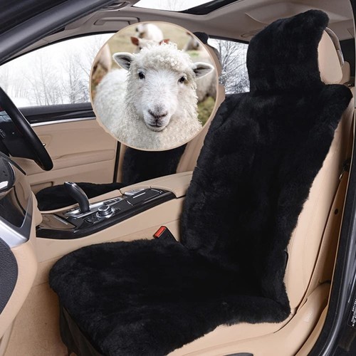 Real genuine sheepskin - real, seat
