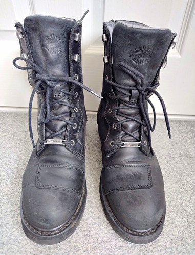 Harley davidson black boots - black,