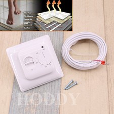 Brand new White Manual Thermostat for Underfloor Heating c/w Floor Sensor IP20