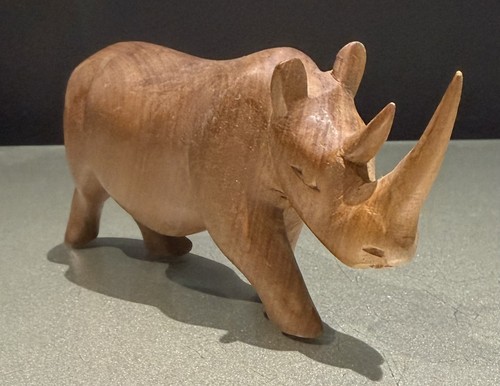 Vintage rhino carved - vintage,