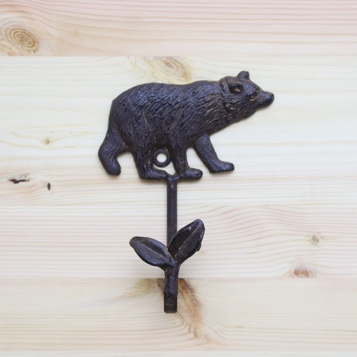 Rustic bear coat hook - rustic,