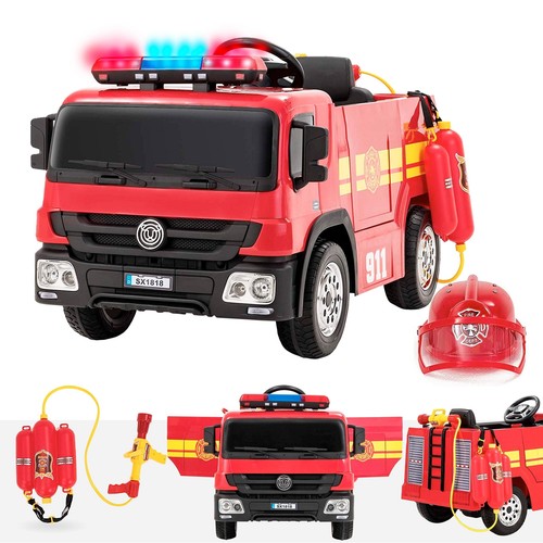 Riiroo 12v fire engine - fire, ride