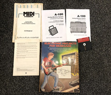 rare pack of manuals Roland Midi Guide, Electronic Projects For Musicians