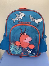 Boys Peppa Pig - George Pig, Blue Snap Snap Under The Sea Backpack New With Tags