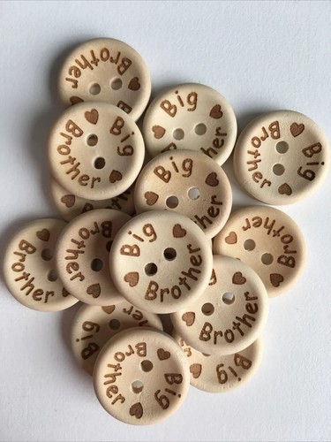 Wooden buttons 20mm - buttons, big