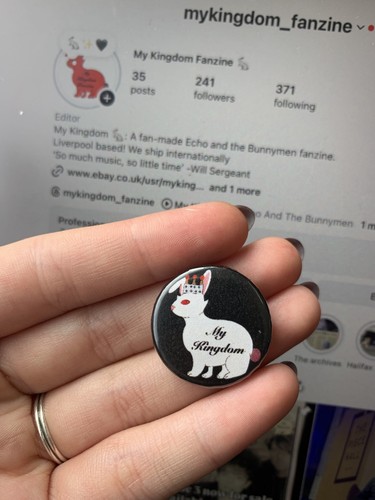 Kingdom fanzine pin badge - my,