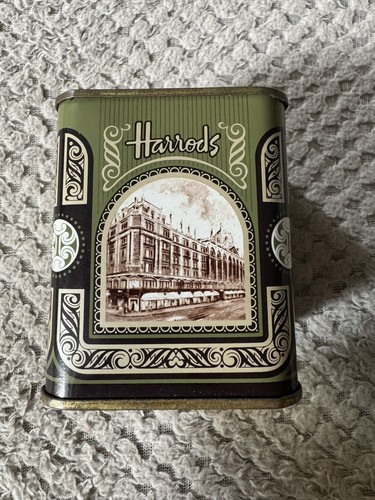 Harrods tea caddy tin - caddy, lid