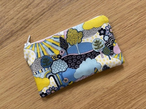 Handmade zipped coin purse - coin,