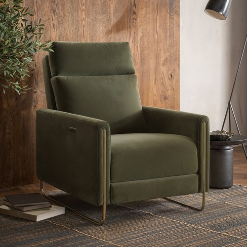 Olive green velvet electric - green,