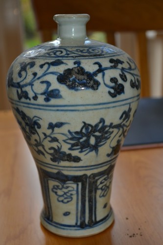 Chinese hand painted blue - hand,