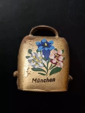 Vintage Brass Swiss Cow Bell 5cm Tall