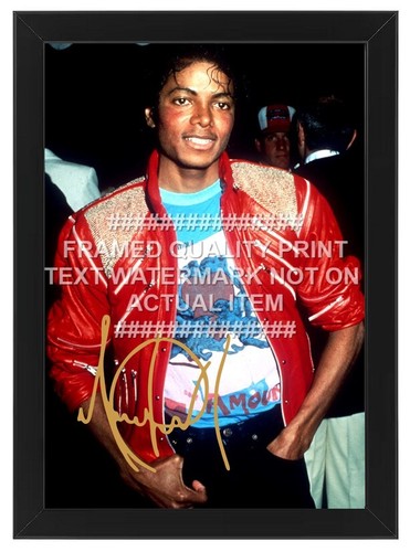 Michael jackson signed photo - jackson,