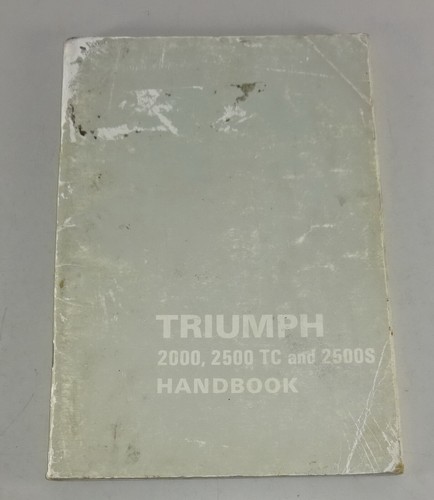 Owners manual - owners, triumph