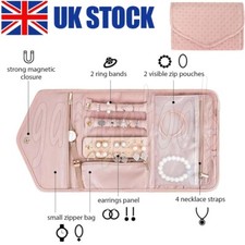 Leather Jewelry Organizer Roll