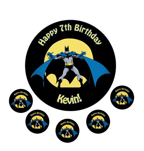 Batman birthday edible - batman,