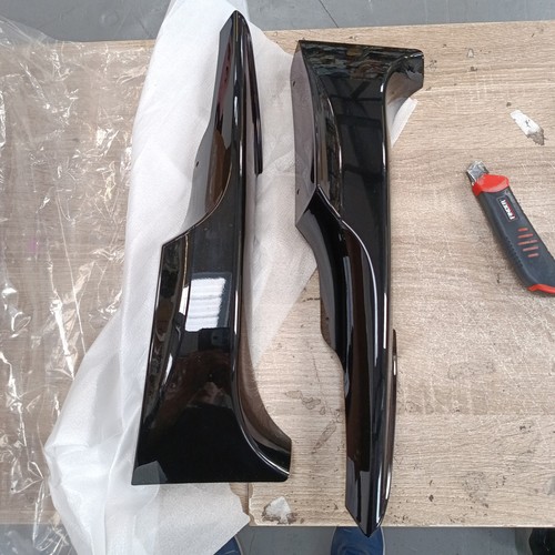 Gloss black front bumper - gloss, side