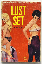 LUST SET Don Elliott (Robert Silverberg) Vintage Lesbian Sleaze Smut GGA RARE