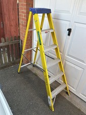 6 tread step Clow professional ladder fibreglass / aluminium