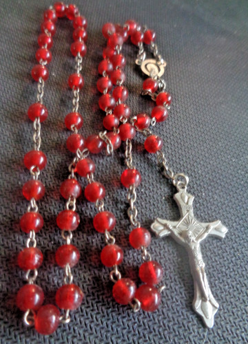 Rosary beads crucifix - &,