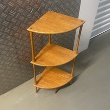 Vintage MCM Teak Wood Corner