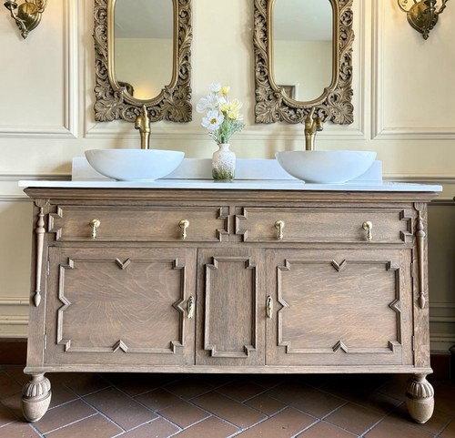 Rustic vintage oak double - rustic,